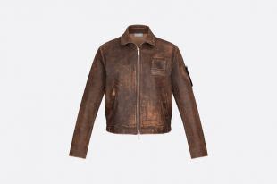 dior saddle pocket leather jacket